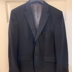 Haggar Mens Sports Coat 40S Navy Blue